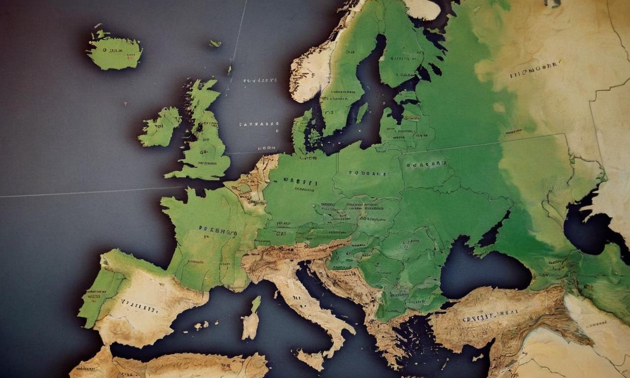 Szczegółowa Mapa Europy po Polsku